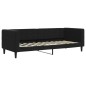 vidaXL Tagesbett Ausziehbar mit Schubladen Schwarz 80x200 cm Samt vidaXL Tagesbett Ausziehbar mit Schubladen Schwarz 80x200 cm Samt