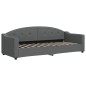 vidaXL Tagesbett Ausziehbar mit Matratzen Dunkelgrau 80x200 cm Stoff vidaXL Tagesbett Ausziehbar mit Matratzen Dunkelgrau 80x200 cm Stoff