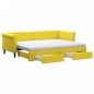 vidaXL Tagesbett Ausziehbar mit Schubladen Gelb 80x200 cm Samt vidaXL Tagesbett Ausziehbar mit Schubladen Gelb 80x200 cm Samt