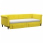vidaXL Tagesbett Ausziehbar mit Schubladen Gelb 80x200 cm Samt vidaXL Tagesbett Ausziehbar mit Schubladen Gelb 80x200 cm Samt