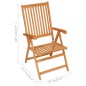 vidaXL 7-tlg. Garten-Essgruppe Massivholz Teak vidaXL 7-tlg. Garten-Essgruppe Massivholz Teak