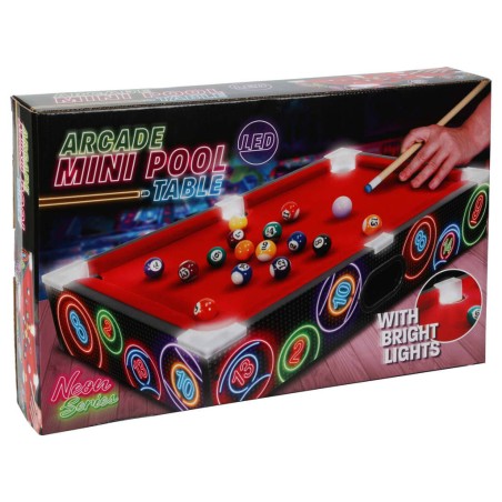 Tender Toys Mini-Billardtisch mit LED-Leuchten 48,5x30x8,5 cm
