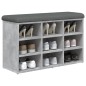 vidaXL Schuhbank Betongrau 82x32x50 cm Holzwerkstoff vidaXL Schuhbank Betongrau 82x32x50 cm Holzwerkstoff