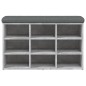 vidaXL Schuhbank Betongrau 82x32x50 cm Holzwerkstoff vidaXL Schuhbank Betongrau 82x32x50 cm Holzwerkstoff