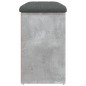 vidaXL Schuhbank Betongrau 82x32x50 cm Holzwerkstoff vidaXL Schuhbank Betongrau 82x32x50 cm Holzwerkstoff