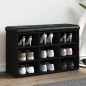 vidaXL Schuhbank Schwarz 82x32x50 cm Holzwerkstoff vidaXL Schuhbank Schwarz 82x32x50 cm Holzwerkstoff