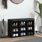 vidaXL Schuhbank Schwarz 82x32x50 cm Holzwerkstoff vidaXL Schuhbank Schwarz 82x32x50 cm Holzwerkstoff