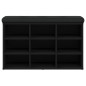 vidaXL Schuhbank Schwarz 82x32x50 cm Holzwerkstoff vidaXL Schuhbank Schwarz 82x32x50 cm Holzwerkstoff