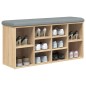 vidaXL Schuhbank Sonoma-Eiche 102x32x50 cm Holzwerkstoff vidaXL Schuhbank Sonoma-Eiche 102x32x50 cm Holzwerkstoff