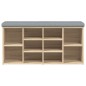 vidaXL Schuhbank Sonoma-Eiche 102x32x50 cm Holzwerkstoff vidaXL Schuhbank Sonoma-Eiche 102x32x50 cm Holzwerkstoff