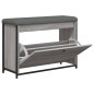 vidaXL Schuhbank mit Klappe Grau Sonoma 82x32x56 cm vidaXL Schuhbank mit Klappe Grau Sonoma 82x32x56 cm