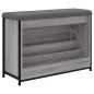 vidaXL Schuhbank mit Klappe Grau Sonoma 82x32x56 cm vidaXL Schuhbank mit Klappe Grau Sonoma 82x32x56 cm