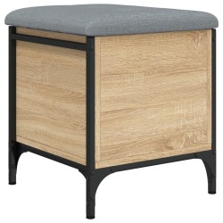 vidaXL Sitzbank mit Stauraum Sonoma-Eiche 42x42x45 cm Holzwerkstoff