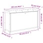 vidaXL Schuhbank mit Klappe Braun Eichen-Optik 102x32x56 cm vidaXL Schuhbank mit Klappe Braun Eichen-Optik 102x32x56 cm
