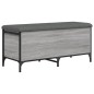 vidaXL Sitzbank mit Stauraum Grau Sonoma 102x42x45 cm Holzwerkstoff vidaXL Sitzbank mit Stauraum Grau Sonoma 102x42x45 cm Holzwerkstoff
