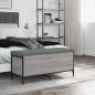 vidaXL Sitzbank mit Stauraum Grau Sonoma 102x42x45 cm Holzwerkstoff vidaXL Sitzbank mit Stauraum Grau Sonoma 102x42x45 cm Holzwerkstoff