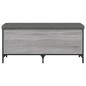 vidaXL Sitzbank mit Stauraum Grau Sonoma 102x42x45 cm Holzwerkstoff vidaXL Sitzbank mit Stauraum Grau Sonoma 102x42x45 cm Holzwerkstoff