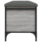 vidaXL Sitzbank mit Stauraum Grau Sonoma 102x42x45 cm Holzwerkstoff vidaXL Sitzbank mit Stauraum Grau Sonoma 102x42x45 cm Holzwerkstoff