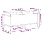 vidaXL Sitzbank mit Stauraum Grau Sonoma 102x42x45 cm Holzwerkstoff vidaXL Sitzbank mit Stauraum Grau Sonoma 102x42x45 cm Holzwerkstoff