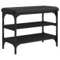 vidaXL Schuhbank Schwarz 62x32x47 cm Holzwerkstoff vidaXL Schuhbank Schwarz 62x32x47 cm Holzwerkstoff