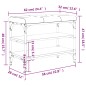 vidaXL Schuhbank Schwarz 62x32x47 cm Holzwerkstoff vidaXL Schuhbank Schwarz 62x32x47 cm Holzwerkstoff