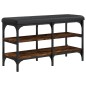 vidaXL Schuhbank Räuchereiche 82x32x47 cm Holzwerkstoff vidaXL Schuhbank Räuchereiche 82x32x47 cm Holzwerkstoff