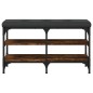 vidaXL Schuhbank Räuchereiche 82x32x47 cm Holzwerkstoff vidaXL Schuhbank Räuchereiche 82x32x47 cm Holzwerkstoff