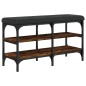 vidaXL Schuhbank Räuchereiche 82x32x47 cm Holzwerkstoff vidaXL Schuhbank Räuchereiche 82x32x47 cm Holzwerkstoff