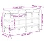 vidaXL Schuhbank Räuchereiche 82x32x47 cm Holzwerkstoff vidaXL Schuhbank Räuchereiche 82x32x47 cm Holzwerkstoff