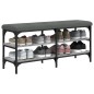 vidaXL Schuhbank Grau Sonoma 102x32x47 cm Holzwerkstoff vidaXL Schuhbank Grau Sonoma 102x32x47 cm Holzwerkstoff