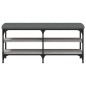 vidaXL Schuhbank Grau Sonoma 102x32x47 cm Holzwerkstoff vidaXL Schuhbank Grau Sonoma 102x32x47 cm Holzwerkstoff