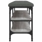 vidaXL Schuhbank Grau Sonoma 102x32x47 cm Holzwerkstoff vidaXL Schuhbank Grau Sonoma 102x32x47 cm Holzwerkstoff