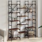 vidaXL Bücherregal Räuchereiche 127,5x28,5x172,5 cm Holzwerkstoff vidaXL Bücherregal Räuchereiche 127,5x28,5x172,5 cm Holzwerkstoff