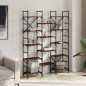 vidaXL Bücherregal Räuchereiche 127,5x28,5x172,5 cm Holzwerkstoff vidaXL Bücherregal Räuchereiche 127,5x28,5x172,5 cm Holzwerkstoff