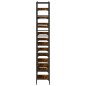 vidaXL Bücherregal Räuchereiche 127,5x28,5x172,5 cm Holzwerkstoff vidaXL Bücherregal Räuchereiche 127,5x28,5x172,5 cm Holzwerkstoff