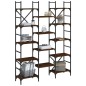 vidaXL Bücherregal Braun Eichen-Optik 127,5x28,5x172,5cm Holzwerkstoff vidaXL Bücherregal Braun Eichen-Optik 127,5x28,5x172,5cm Holzwerkstoff