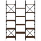 vidaXL Bücherregal Braun Eichen-Optik 127,5x28,5x172,5cm Holzwerkstoff vidaXL Bücherregal Braun Eichen-Optik 127,5x28,5x172,5cm Holzwerkstoff