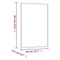 vidaXL Wandspiegel 40x60 cm Glas Rechteckig vidaXL Wandspiegel 40x60 cm Glas Rechteckig