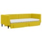 vidaXL Tagesbett Ausziehbar mit Schubladen Gelb 80x200 cm Samt vidaXL Tagesbett Ausziehbar mit Schubladen Gelb 80x200 cm Samt