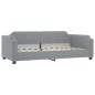 vidaXL Tagesbett Ausziehbar mit Schubladen Hellgrau 80x200 cm Stoff vidaXL Tagesbett Ausziehbar mit Schubladen Hellgrau 80x200 cm Stoff