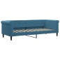 vidaXL Tagesbett Ausziehbar mit Schubladen Blau 80x200 cm Samt vidaXL Tagesbett Ausziehbar mit Schubladen Blau 80x200 cm Samt