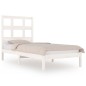 vidaXL Massivholzbett Weiß Kiefer 75x190 cm vidaXL Massivholzbett Weiß Kiefer 75x190 cm