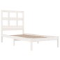 vidaXL Massivholzbett Weiß Kiefer 75x190 cm vidaXL Massivholzbett Weiß Kiefer 75x190 cm
