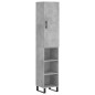 vidaXL Highboard Betongrau 34,5x34x180 cm Holzwerkstoff vidaXL Highboard Betongrau 34,5x34x180 cm Holzwerkstoff