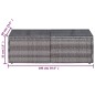 8-tlg. Garten-Lounge-Set mit Kissen Poly Rattan Grau 8-tlg. Garten-Lounge-Set mit Kissen Poly Rattan Grau