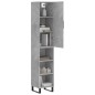 vidaXL Highboard Betongrau 34,5x34x180 cm Holzwerkstoff vidaXL Highboard Betongrau 34,5x34x180 cm Holzwerkstoff
