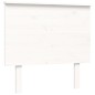 vidaXL Seniorenbett mit Kopfteil 100x200 cm Weiß Massivholz vidaXL Seniorenbett mit Kopfteil 100x200 cm Weiß Massivholz