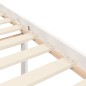 vidaXL Seniorenbett mit Kopfteil 100x200 cm Weiß Massivholz vidaXL Seniorenbett mit Kopfteil 100x200 cm Weiß Massivholz
