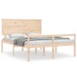 vidaXL Massivholzbett mit Kopfteil 160x200 cm vidaXL Massivholzbett mit Kopfteil 160x200 cm