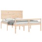 vidaXL Massivholzbett mit Kopfteil 160x200 cm vidaXL Massivholzbett mit Kopfteil 160x200 cm